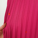 Second-Hand - Decjuba Hibiscus Pink Pleated Midi Skirt Size 10 - SwapUp