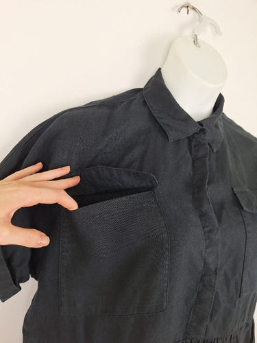 Second-Hand - Decjuba Everyday Linen Pocket Mini Dress Size M - SwapUp