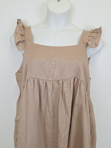 Second-Hand - Lunar Fox Summer Days Hazelnut Camilla Mini Dress Size 14 - SwapUp