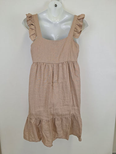 Second-Hand - Lunar Fox Summer Days Hazelnut Camilla Mini Dress Size 14 - SwapUp