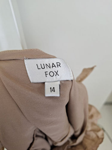 Second-Hand - Lunar Fox Summer Days Hazelnut Camilla Mini Dress Size 14 - SwapUp