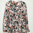 Second-Hand - Trenery Floral Overlay Contrast Stitching Blouse Size XXL - SwapUp
