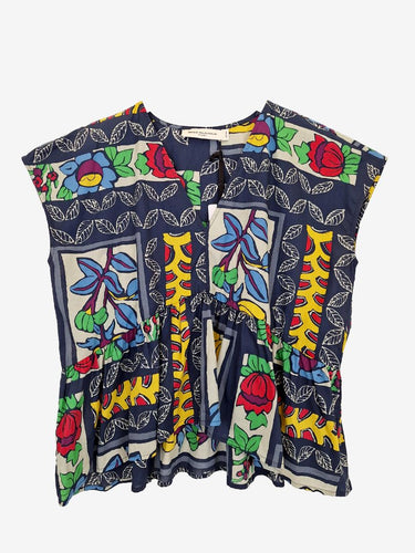 Brigid McLaughlin Relaxed Timeless Edgy Print  Top One Size