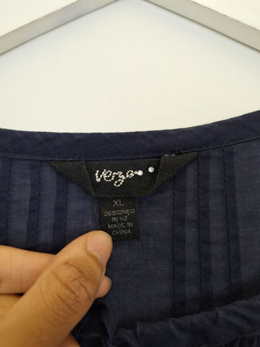 Second-Hand - Verge Essential Broderie Embellished Blouse Size XL - SwapUp