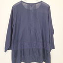 Second-Hand - Verge Essential Broderie Embellished Blouse Size XL - SwapUp