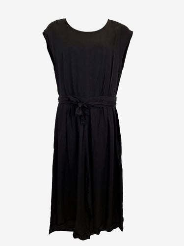 Elk Stylish Black Wide Leg Tiw Waist Jumpsuit Size 16