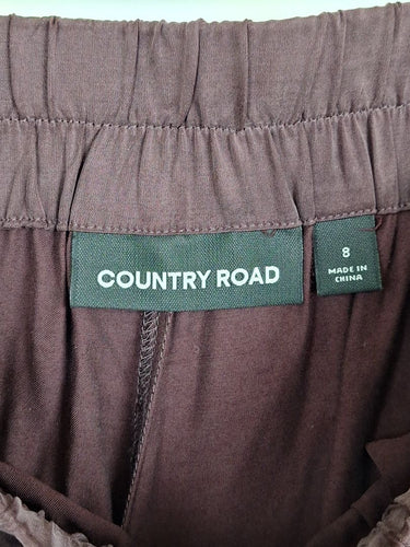 Second-Hand - Country Road Elevated Soft Eggplant Staright Leg Pants Size 8 - SwapUp
