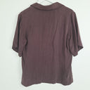 Second-Hand - Country Road Chic Eggplant Button Up Shirt Size 6 - SwapUp