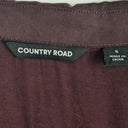 Second-Hand - Country Road Chic Eggplant Button Up Shirt Size 6 - SwapUp