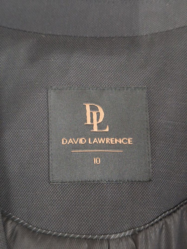 Second-Hand - David Lawrence Preppy Black Cropped Blazer Size 10 - SwapUp