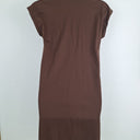 Second-Hand - Trenery Chocolate Brown Casual Interlock Polo Dress Size S - SwapUp