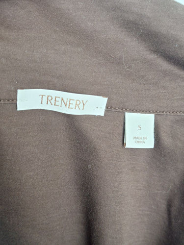 Second-Hand - Trenery Chocolate Brown Casual Interlock Polo Dress Size S - SwapUp