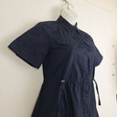 Second-Hand - Country Road Night Sky Utility Style Cinched Waist Midi Dress Size 6 - SwapUp
