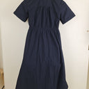 Second-Hand - Country Road Night Sky Utility Style Cinched Waist Midi Dress Size 6 - SwapUp