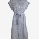 Second-Hand - Two - T's Casual Striped Linen Dress Size 8 - SwapUp