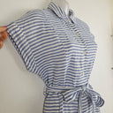 Second-Hand - Two - T's Casual Striped Linen Dress Size 8 - SwapUp