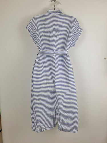 Second-Hand - Two - T's Casual Striped Linen Dress Size 8 - SwapUp