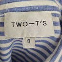 Second-Hand - Two - T's Casual Striped Linen Dress Size 8 - SwapUp