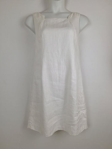Second-Hand - David Lawrence Classic Linen Shift Mini Dress Size 14 - SwapUp