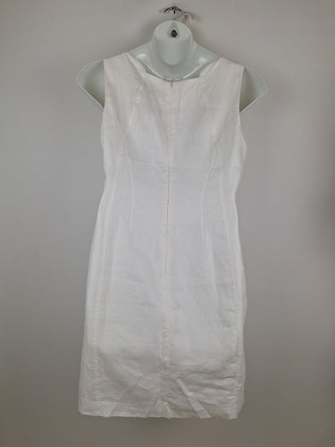 Second-Hand - David Lawrence Classic Linen Shift Mini Dress Size 14 - SwapUp