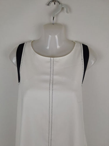 Second-Hand - Assorted Brands Clean Contrast Stitch Shift Mini Dress Size M - SwapUp