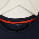 Second-Hand - Ted Baker Navy Vintage Stripe T-shirt Size 10 - SwapUp