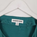 Second-Hand - Country Road Deep Teal Staple Blouse Size 10 - SwapUp
