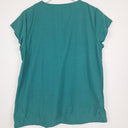 Second-Hand - Country Road Deep Teal Staple Blouse Size 10 - SwapUp
