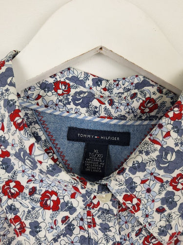 Second-Hand - Tommy Hilfiger Relaxed Blooming Utility Shirt Size XL - SwapUp