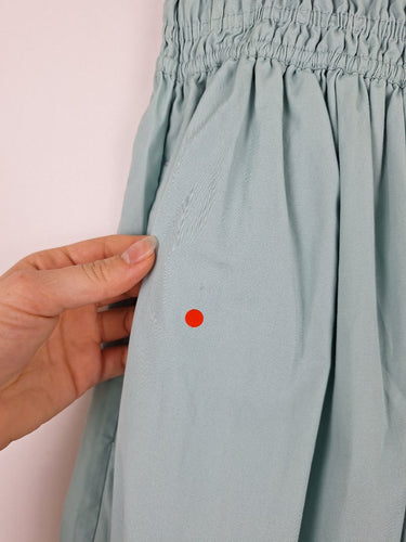 Second-Hand - Fine Day Sky Blue Smocked Waist Maxi Skirt Size S - SwapUp