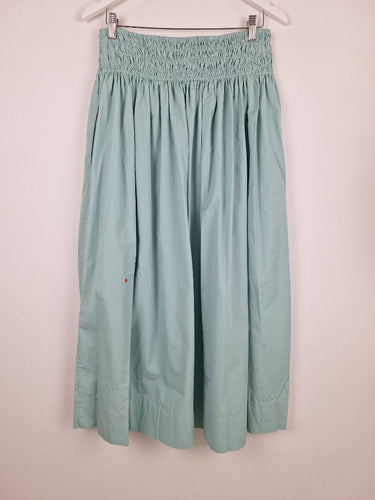 Second-Hand - Fine Day Sky Blue Smocked Waist Maxi Skirt Size S - SwapUp