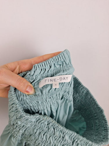 Second-Hand - Fine Day Sky Blue Smocked Waist Maxi Skirt Size S - SwapUp