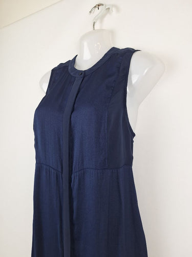 Second-Hand - Witchery Everyday Breezy Deep Blue Sleeveless Dress Size 12 - SwapUp