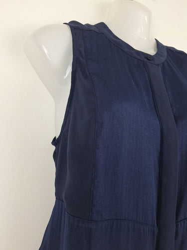 Second-Hand - Witchery Everyday Breezy Deep Blue Sleeveless Dress Size 12 - SwapUp