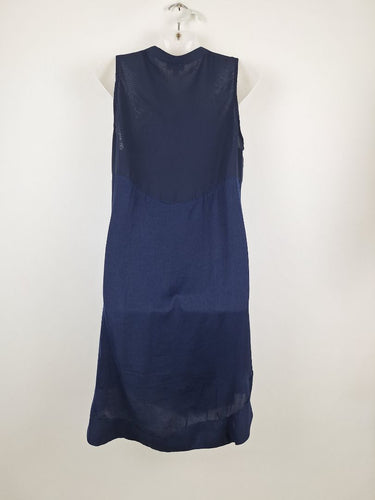Second-Hand - Witchery Everyday Breezy Deep Blue Sleeveless Dress Size 12 - SwapUp