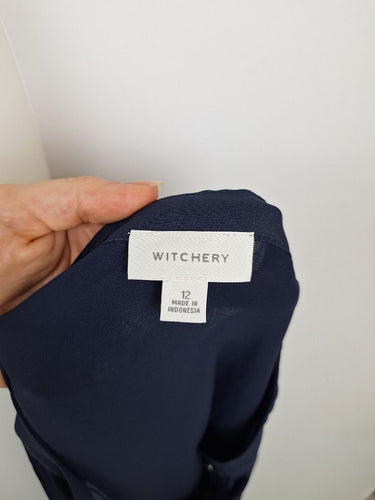 Second-Hand - Witchery Everyday Breezy Deep Blue Sleeveless Dress Size 12 - SwapUp