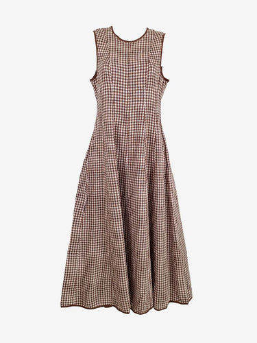 Witchery Linen Latte Picnic Dress Size 8