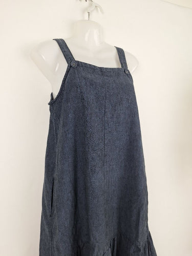 Second-Hand - Eva's Sunday Relaxed Linen Shift Dress Size XS - SwapUp