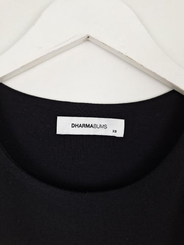 Second-Hand - Dharma Bums Ruched Onyx Casual Top Size XS - SwapUp