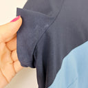 Second-Hand - Diane von Furstenberg Classic Blue ColourblockWool Office Dress Size 12 - SwapUp