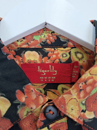 Second-Hand - Tigerlily Psychedelic Fruit Bowl Shirt Size 10 - SwapUp