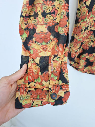 Second-Hand - Tigerlily Psychedelic Fruit Bowl Shirt Size 10 - SwapUp