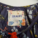 Second-Hand - Lulalife Navy Bohemian Floral Top Size S - SwapUp