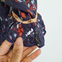 Second-Hand - Lulalife Navy Bohemian Floral Top Size S - SwapUp