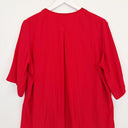 Second-Hand - Mela Purdie Scarlett Ruffle Drape Half Sleeve Top Size 10 - SwapUp
