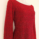 Second-Hand - Bisou-Bisou Vintage Textured Boat Neck Romance Dress Size 8 - SwapUp
