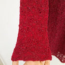 Second-Hand - Bisou-Bisou Vintage Textured Boat Neck Romance Dress Size 8 - SwapUp