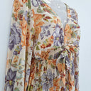 Second-Hand - Kivari Plunge Neck Pastel Floral Mini Dress Size XS - SwapUp
