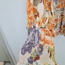 Second-Hand - Kivari Plunge Neck Pastel Floral Mini Dress Size XS - SwapUp