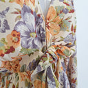 Second-Hand - Kivari Plunge Neck Pastel Floral Mini Dress Size XS - SwapUp